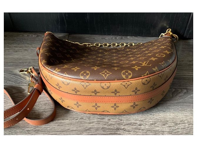 Louis Vuitton Borsa Hobo Loop Monogram Marrone Monogramma - vista 4