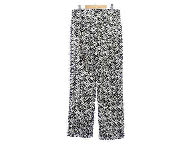 Autre Marque Marine Serre Hose Schwarz Beige - Ansicht 2