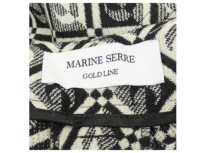 Autre Marque Marine Serre Hose Schwarz Beige - Ansicht 4