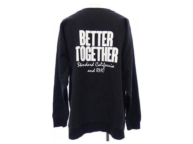 Autre Marque Sudadera de algodón Standard California RHC Negro - vista 2