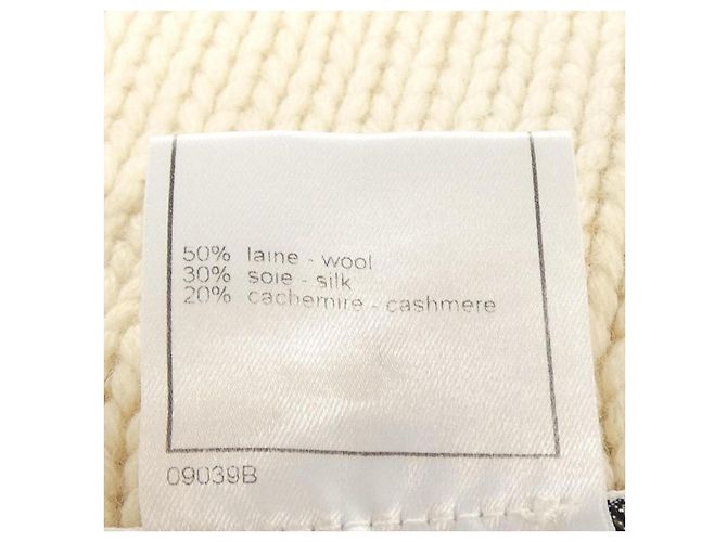 Tejido de cachemira Chanel Beige - vista 3