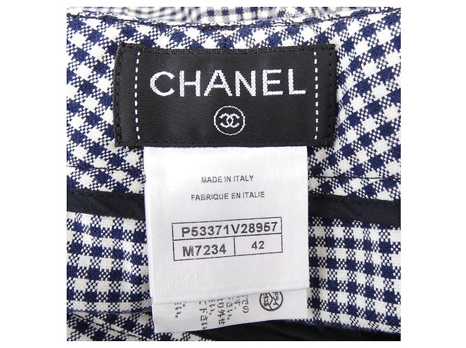 Chanel Karo-Hose Weiß - Ansicht 4