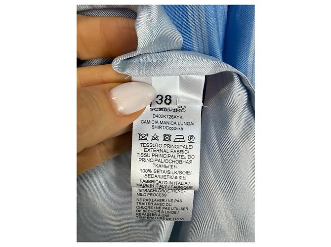 Camicia in seta a righe blu Ermanno Scervino - vista 3