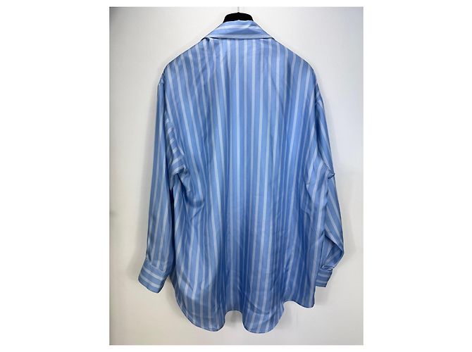 Camicia in seta a righe blu Ermanno Scervino - vista 4