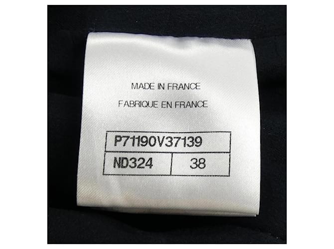 Chaqueta Chanel sin cuello Azul Azul marino - vista 4