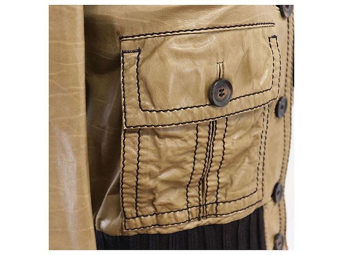Chaqueta Bomber Gucci Madonna de piel de vaca Castaño Caqui - vista 13