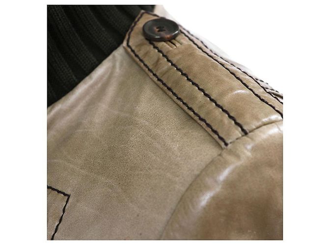 Chaqueta Bomber Gucci Madonna de piel de vaca Castaño Caqui - vista 18
