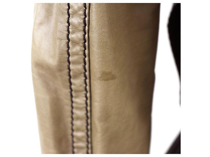 Chaqueta Bomber Gucci Madonna de piel de vaca Castaño Caqui - vista 5