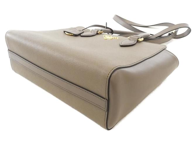 Borsa Prada 1BA113 Saffiano/Soft Calf Marrone D'oro - vista 3