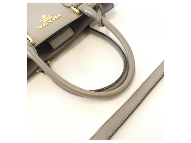 Borsa Prada 1BA113 Saffiano/Soft Calf Marrone D'oro - vista 5