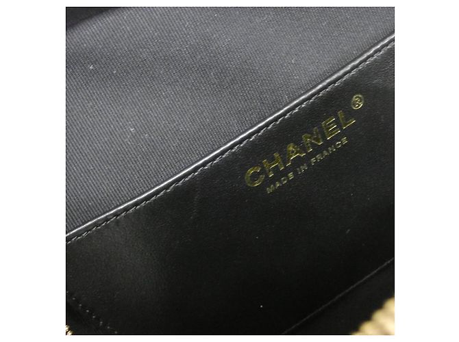 Borsa a tracolla Chanel in agnello Nero - vista 7