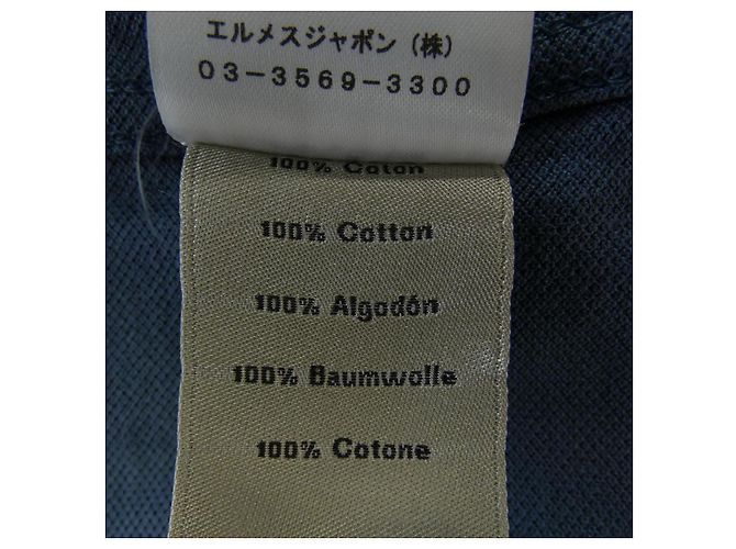 Hermès Camiseta de algodão Hermes Azul - vista 3