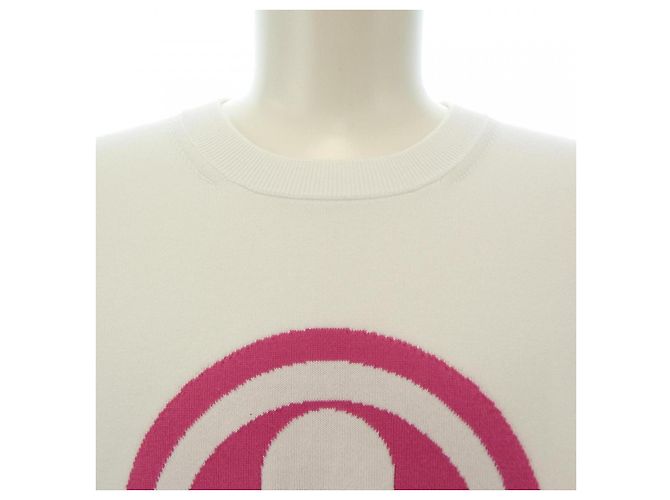 Punto Louis Vuitton de algodón de manga corta Rosa Blanco - vista 5