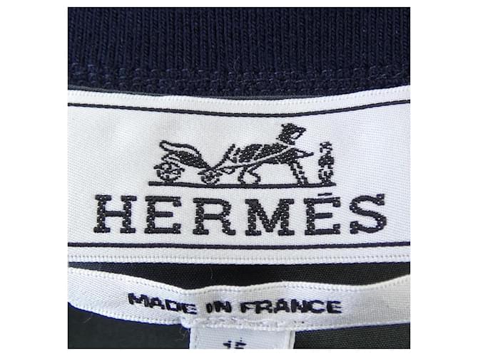 Hermès Giacca Hermes Marrone Blu navy - vista 5