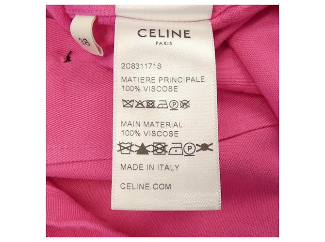 Céline Camicia a maniche corte CELINE Rosa - vista 3