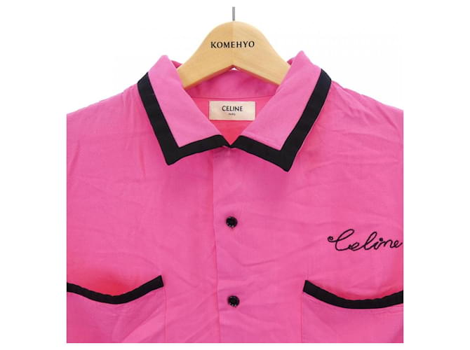 Céline Camicia a maniche corte CELINE Rosa - vista 5