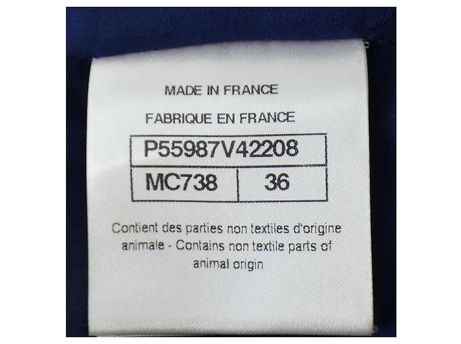 Chanel Kleid P55987V42208 Blau - Ansicht 4