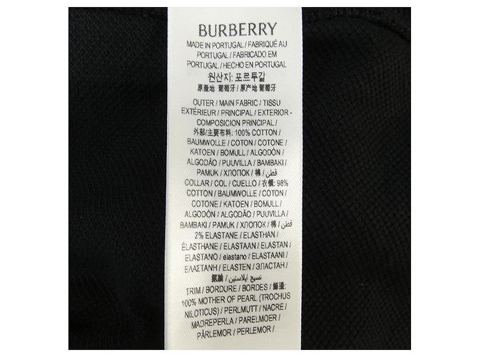 Polo de algodón Burberry Negro - vista 3
