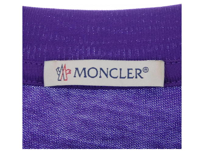 Camiseta de algodón Moncler Púrpura - vista 4