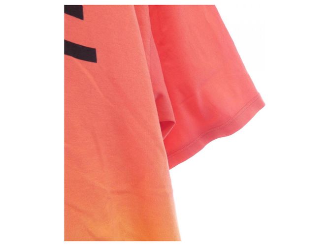Céline Camiseta de algodão CELINE Vermelho Amarelo - vista 6
