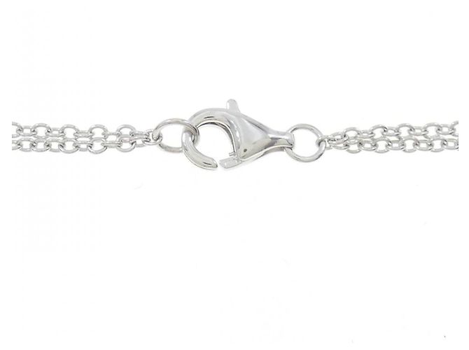 Autre Marque Collana con Diamanti Au750 Argento - vista 4