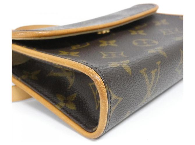 Pochette Florentine Monogram Louis Vuitton marsupio Marrone - vista 3