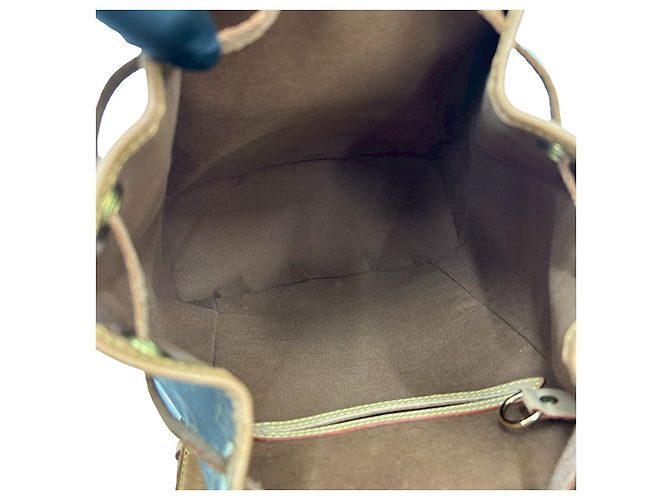 Louis Vuitton Montsouris Monogram Leder Rucksack Braun - Ansicht 10