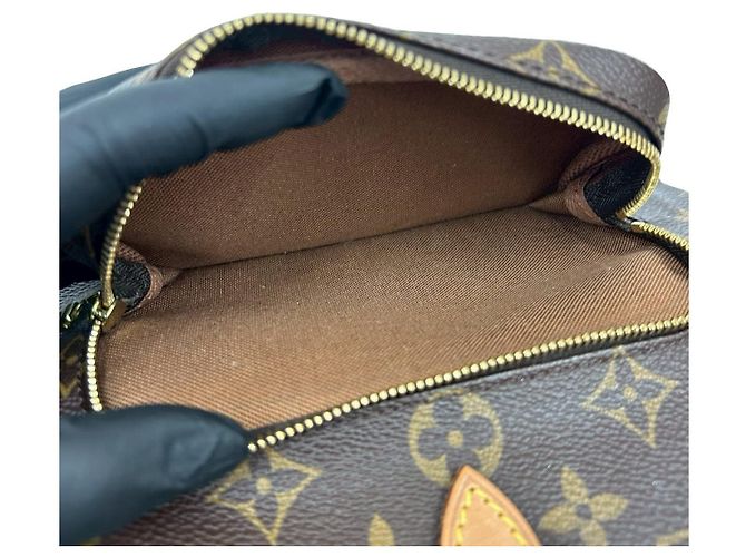 Louis Vuitton Montsouris Monogram Leder Rucksack Braun - Ansicht 11