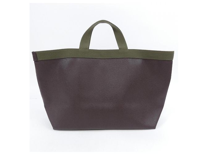 Autre Marque Borsa Tote Square GP di Herve Chapelier Marrone Cachi - vista 3