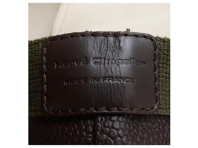 Autre Marque Borsa Tote Square GP di Herve Chapelier Marrone Cachi - vista 5