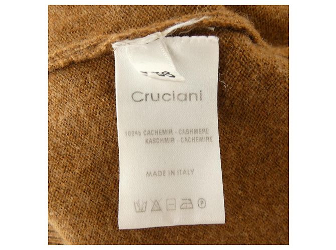 Autre Marque Tejido 100% cachemira Cruciani Castaño - vista 3