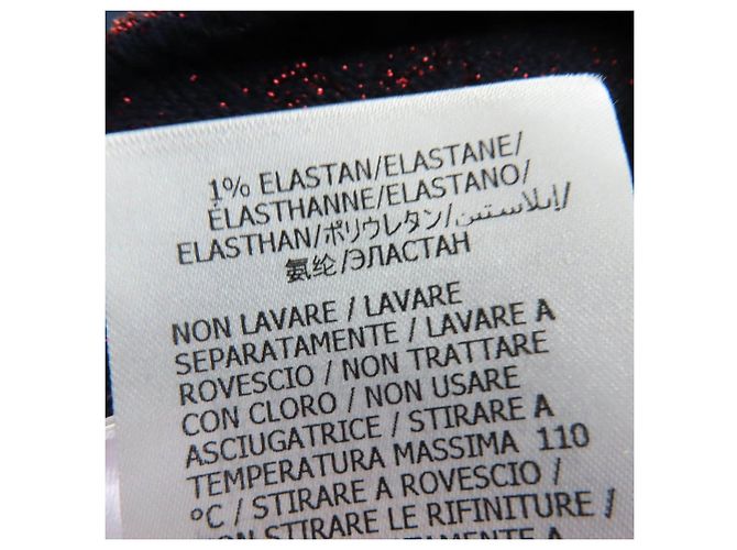 Gonna in maglia di lana jacquard lamé GGPattern di Gucci Blu - vista 10