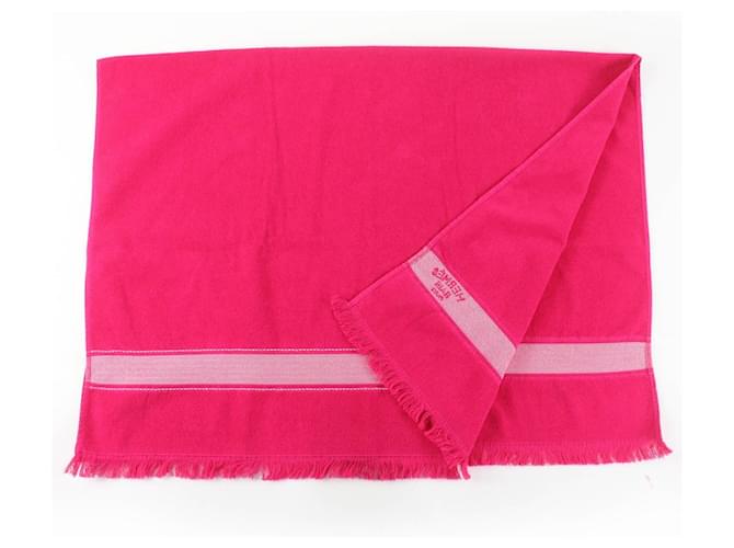 Serviette de plage en coton Hermès Yachting PM Large Rose - vue 3