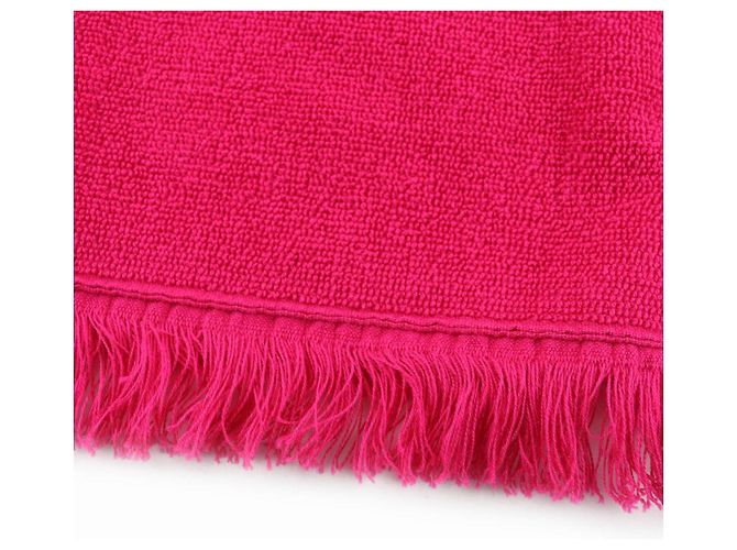 Serviette de plage en coton Hermès Yachting PM Large Rose - vue 5
