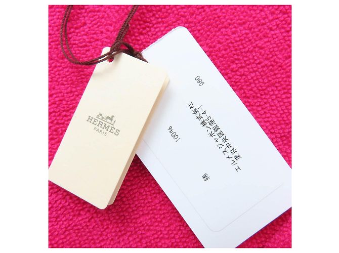 Serviette de plage en coton Hermès Yachting PM Large Rose - vue 8