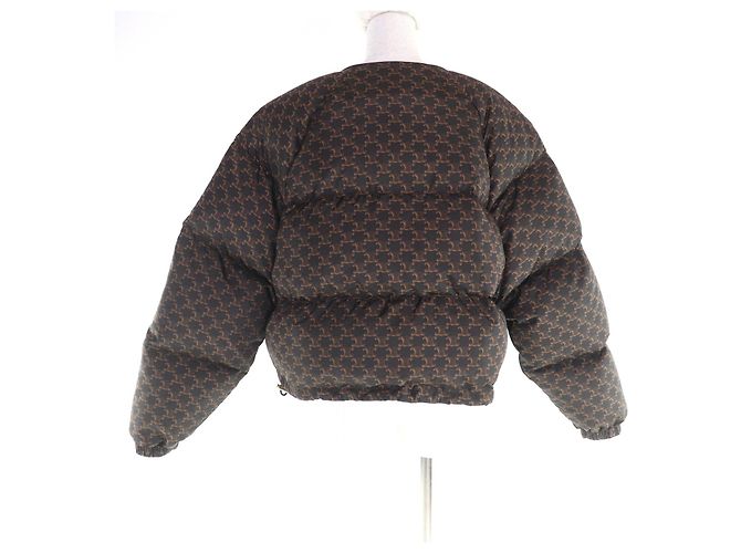 Céline Celine Down Polyamide Jacket Brown - view 3