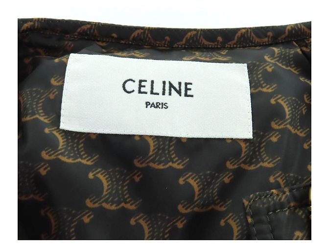 Céline Celine Down Polyamide Jacket Brown - view 7