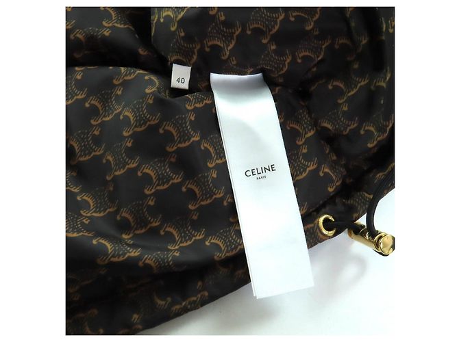 Céline Celine Down Polyamide Jacket Brown - view 8