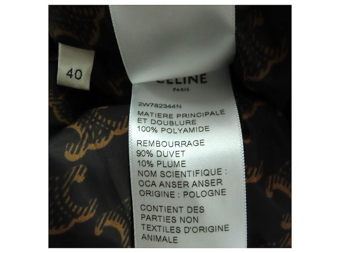Céline Celine Down Polyamide Jacket Brown - view 9