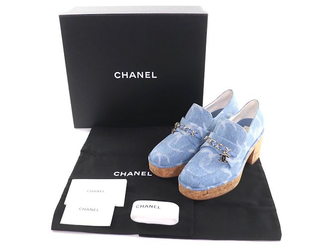 Mocassini Chanel Mocassini Blu - vista 2