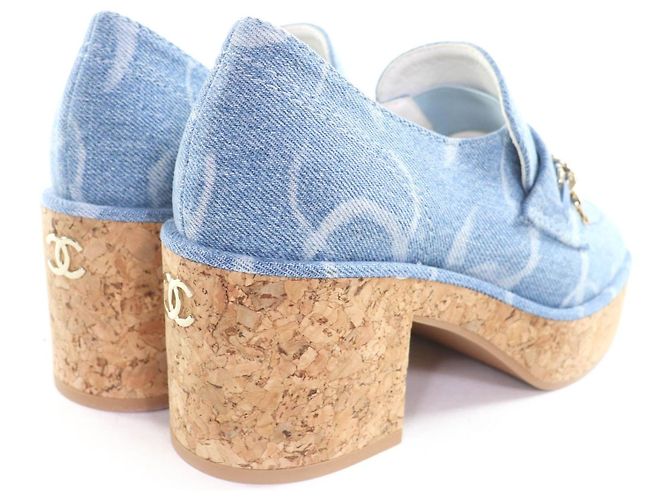 Mocassini Chanel Mocassini Blu - vista 3