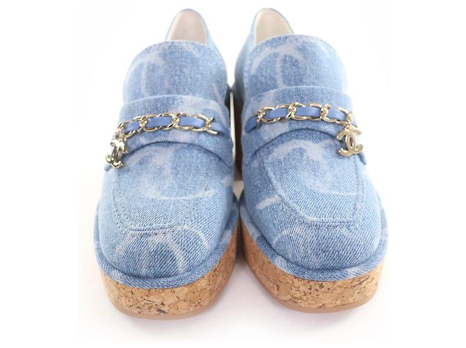 Mocassini Chanel Mocassini Blu - vista 4