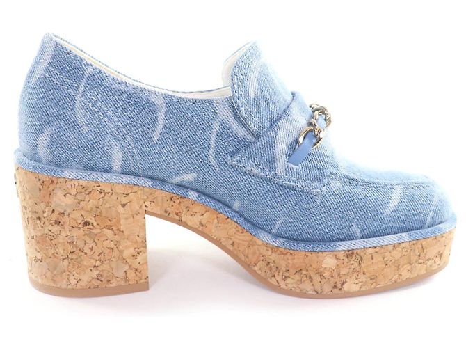 Mocassini Chanel Mocassini Blu - vista 6