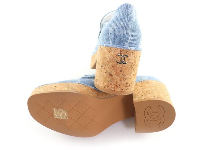 Mocassini Chanel Mocassini Blu - vista 7