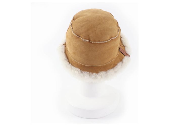 Loewe Bucket Hat aus Lammleder mit Logo Braun - Ansicht 4