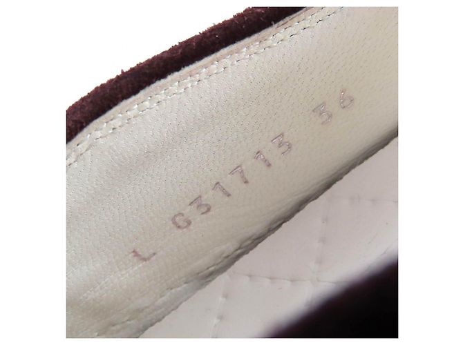 Sneakers Chanel COCO Mark Tweed Suede Marrone - vista 10
