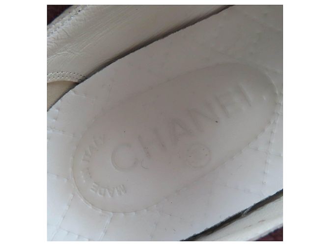 Sneakers Chanel COCO Mark Tweed Suede Marrone - vista 9
