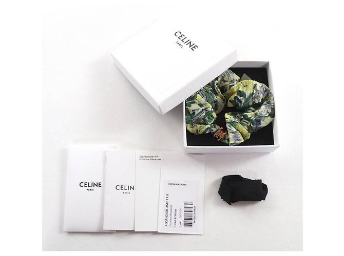 Céline Celine Seiden-Haaraccessoire Grün - Ansicht 2