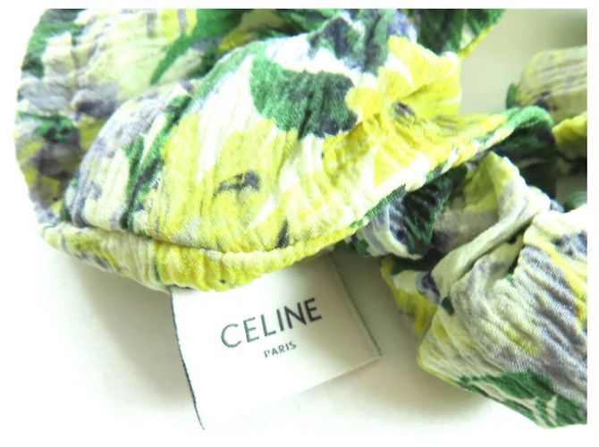 Céline Celine Seiden-Haaraccessoire Grün - Ansicht 6