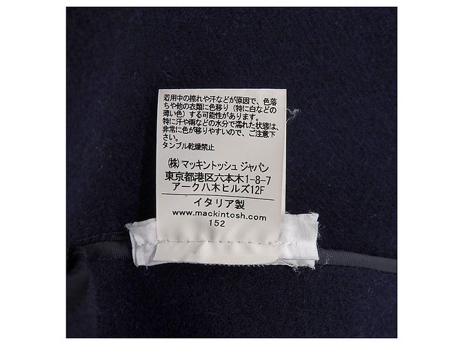 Autre Marque Abrigo Duffel de lana Mackintosh Azul Azul marino - vista 8